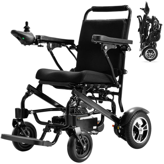 Electric Wheelchair for Adults and Disabled, 25 Miles Range, Ultralight 44LBS, Foldable for Travel, All Terrain