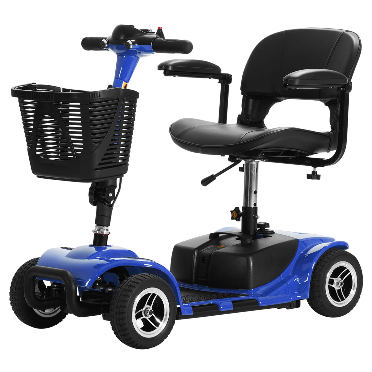 4-Wheel Electric Mobility Scooter for Seniors, Portable, Collapsible and Compact for Travel