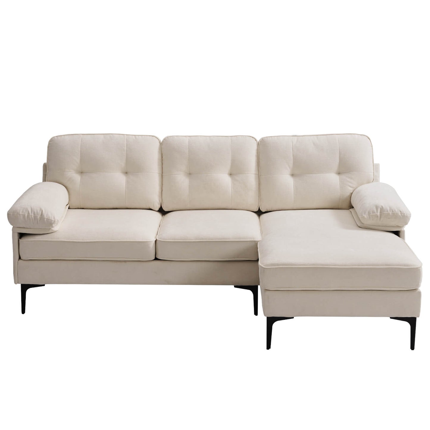 85'' Sectional Couch Sofa for Living Room with Reversible Chaise